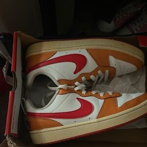 Nike Kids Sneakers - Red and Orange